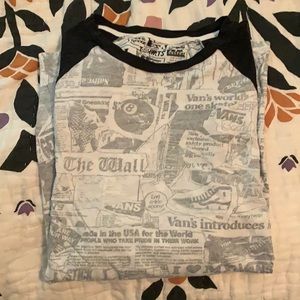 Vans Printed Baseball Tee